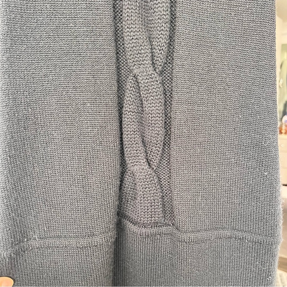 SOLD Vintage Bebe Cable Knit Turtleneck Sweater Dress - Picture 4 of 7